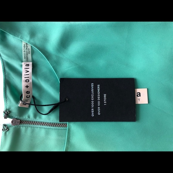 NWT! Alice and Olivia Estelle Racerback Dress - Picture 7 of 9